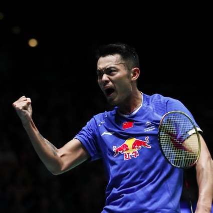 China’s Lin Dan after beating Dane Viktor Axelsen in the 2017 All England quarter-finals. Photo: Xinhua