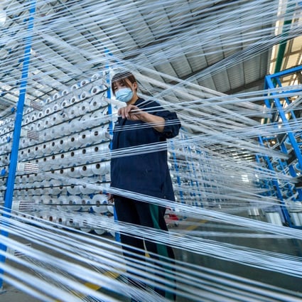 A staff member works at a factory in the economic and technological development zone in Jize County of Handan City, north China's Hebei Province, May 5, 2020. Photo: Xinhua