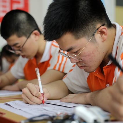 Students across China have been preparing for this week’s university entrance exams. Photo: Xinhua