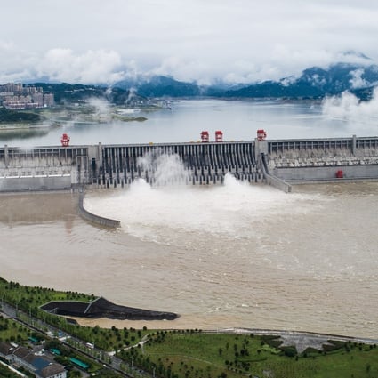 Water gushes from the Three Gorges reservoir on the Yangtze River in Hubei last week. Photo: Xinhua