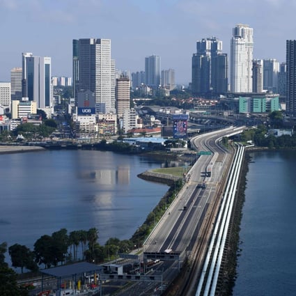 The causeway between Malaysia and Singapore. Photo: AFP