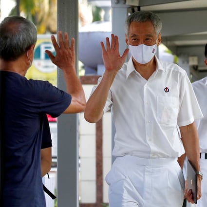 Singapore Prime Minister Lee Hsien Loong of the ruling People’s Action Party arrives at a nomination centre ahead of the general election. Photo: Reuters
