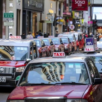 Hong Kong’s taxi industry has been struggling from months of civil unrest and the pandemic. Photo: Winson Wong