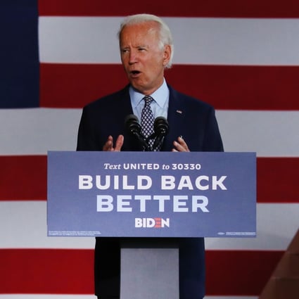 Joe Biden speaks at McGregor Industries in Dunmore, Pennsylvania. Photo: AFP
