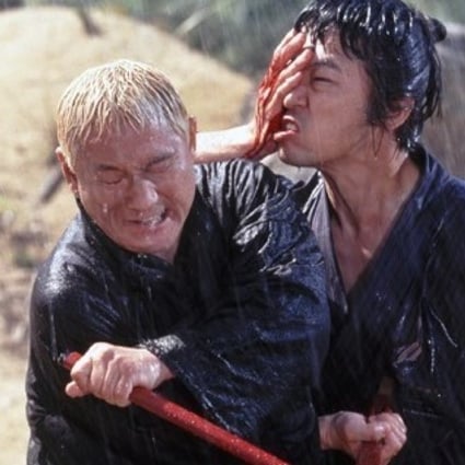 Takeshi Kitano (left) in a scene from Zatoichi (2003), one of the picks for our list of the best Japanese films of the 21st century.