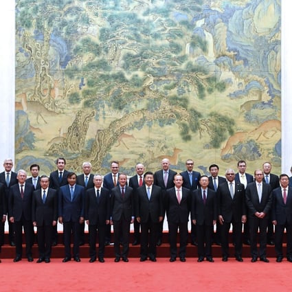 China’s President Xi Jinping held a meeting with the Global CEO Council in Beijing June 2018, just before the Trump administration started the trade war with China. Photo: Xinhua