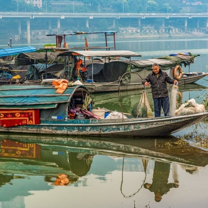 Beijing says more than 100,000 fishing boats will be retired as a result of the ban on fishing in the Yangtze River. Photo: Shutterstock