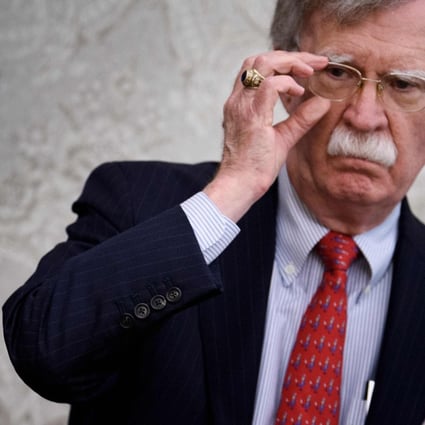 US National Security Adviser John Bolton with President Donald Trump in May 2019. Photo: AFP