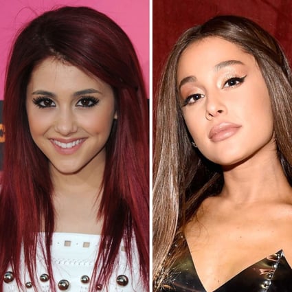 The transformation of Ariana Grande: pictured in 2008, 2010 and 2018. Photos: Getty