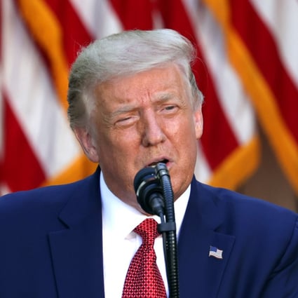 US President Donald Trump signed a law and issued an executive order on Wednesday to sanction individuals and banks deemed to have aided the erosion of Hong Kong’s autonomy. Photo: Bloomberg