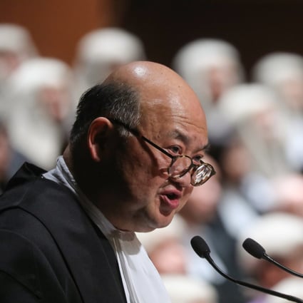 Chief Justice Geoffrey Ma at the opening ceremony of 2020 legal year in January. Photo: SCMP / Sam Tsang