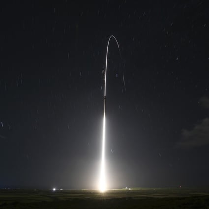 The US military's land-based Aegis missile defence testing system being launched in 2018 on the island of Kauai in Hawaii. Photo: AP