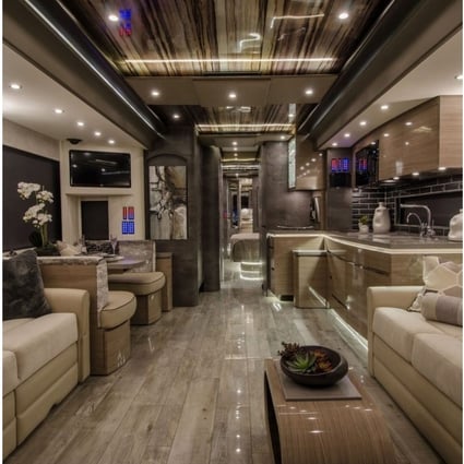 The Newell RV is a home on wheels and a price tag to prove it – at US$2 million. Photo: Newell