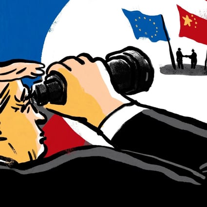 The Trump White House will be closely watching how EU-China investment treaty talks unfold. Illustration: Perry Tse
