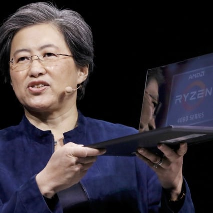 Advanced Micro Devices chief executive Lisa Su expects demand for the company’s chips used in notebook computers and servers will increase in the second half of 2020. Photo: Handout