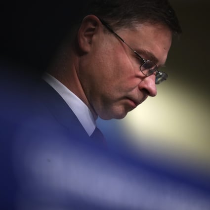 European Commission Executive Vice-President Valdis Dombrovskis said the EU-China relationship was important but “not an easy one”. Photo: AFP
