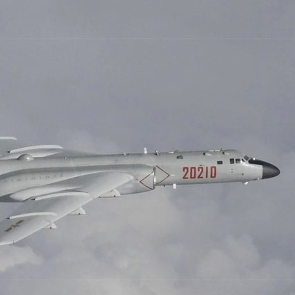 Chinese H-6 bombers took part in an exercise over the South China Sea, Beijing said on Thursday. Photo: AP