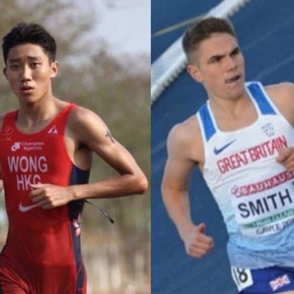 Hong Kong triathlete Wong Tsz-to and Great Britain half-marathon runner Jake Smith were rivals in school events. Photos: Handouts