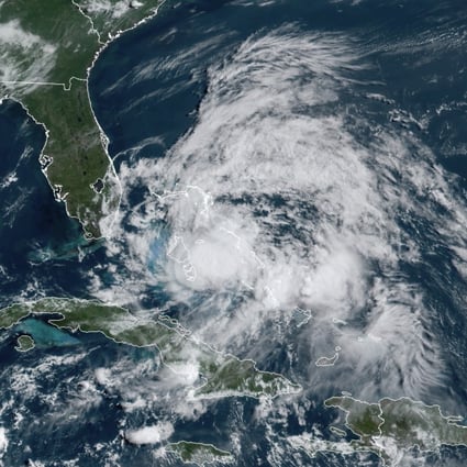 Hurricane Isaias over the Bahamas. Photo: NOAA via AP