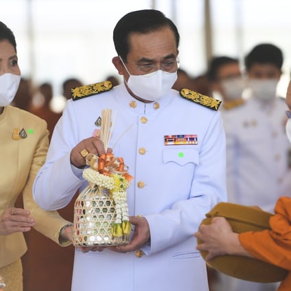 Prayuth Chan-ocha, centre, Thailand's prime minister and former junta chief, pictured at a celebration for the 68th birthday of Thai King Maha Vajiralongkorn in Bangkok last month. Photo: Reuters