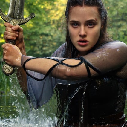 Perth-born Katherine Langford is slaying in Cursed. Photo: Netflix