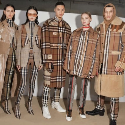Models stand backstage at the Burberry autumn/winter 2020 show in London in February. Burberry has opened its first “social retail” store in Shenzhen, China, to attract tech-savvy Chinese customers.