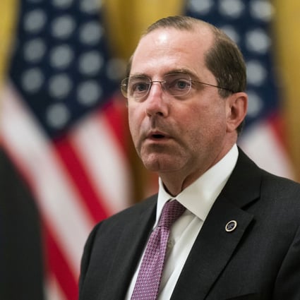 Alex Azar, the secretary of health and human services, will travel to Taiwan in the coming days. Photo: EPA-EFE
