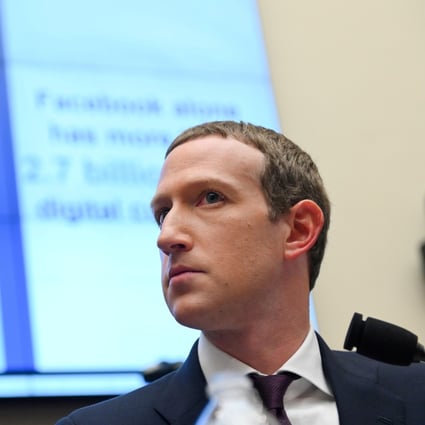 Facebook chairman and CEO Mark Zuckerberg testifies at a House Financial Services Committee hearing in Washington, US on October 23, 2019. Photo: Reuters