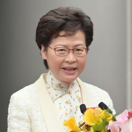 Carrie Lam, Hong Kong’s chief executive, is one of 11 officials sanctioned by the United States. Photo: EPA-EFE