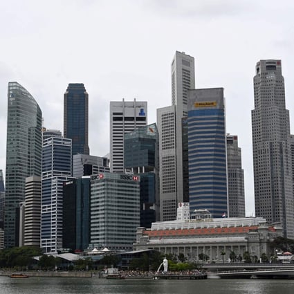 Singapore’s financial business district. Photo: AFP