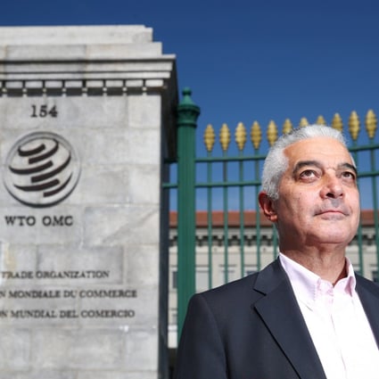 Egypt’s Hamid Mamdouh was one of the first people to officially declare his candidacy to replace Roberto Azevedo as director general of the World Trade Organisation. Photo: Reuters
