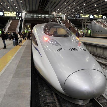 China had roughly 36,000km (22,400 miles) of high-speed rail lines at the end of July, accounting for more than two-thirds of the global total. Photo: Xinhua