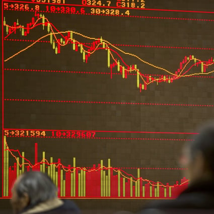 Chinese investors monitor stock prices at a brokerage house in Beijing. Photo: AP