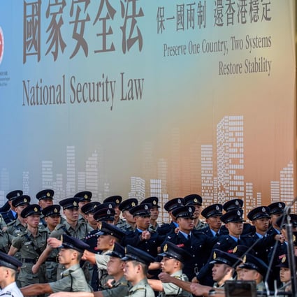 The national security law came into effect in Hong Kong on June 30. Photo: AFP