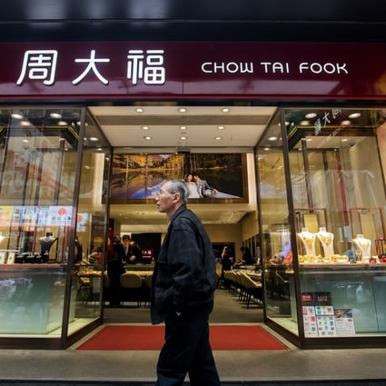 Chow Tai Fook Jewellery says that since its products for the US are manufactured by vendors in Southeast Asia, the new US policy will have a limited impact on it. Photo: Bloomberg