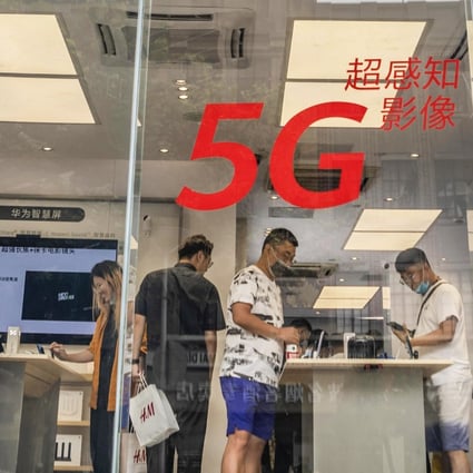 The Chinese government mobile service providers and smartphone makers have all been heavily promoting 5G service, and it has some people thinking they can move away from wired internet. Photo: EPA-EFE