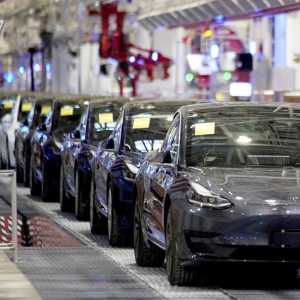 E-commerce site Pinduoduo and car dealer Yiauto offered buyers subsidies to purchase Tesla Model 3 cars as part of a promotional campaign. Photo: Reuters