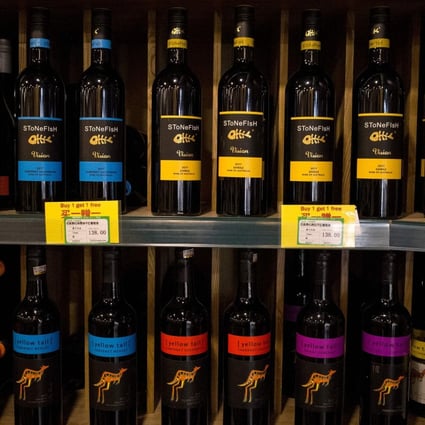 The China Alcoholic Drinks Association, which represents 122 members, said the growing number of low-priced Australian wines sold in China had “severely disrupted and inflicted a serious negative impact on the local market”. Photo: AFP