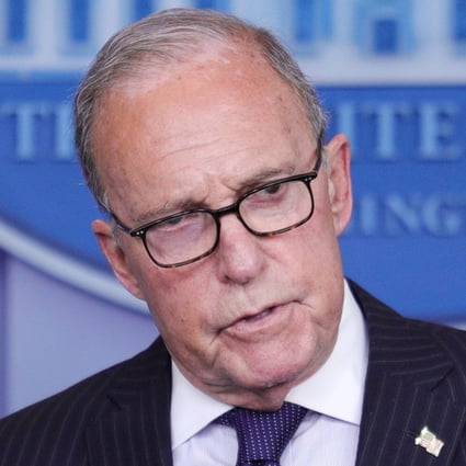 White House economic adviser Larry Kudlow speaks at a press briefing at the White House in July. Photo: Reuters