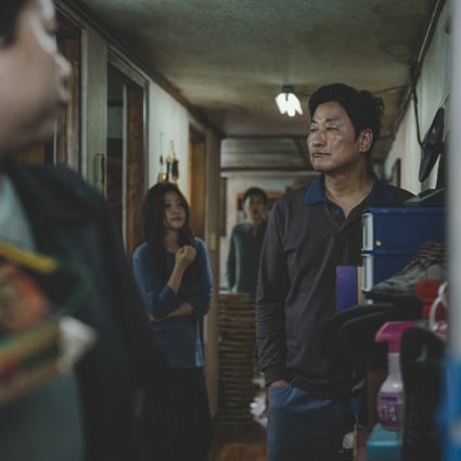 Song Kang-ho (right) in a still from Parasite (2019).
