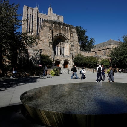 Students walk on the campus of Yale in New Haven, Connecticut. The university’s endowment allocated 13.7 per cent of its US$30.3 billion assets to foreign equity in 2019. Photo: Reuters