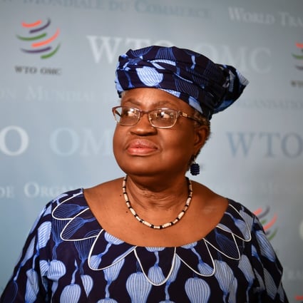 Ngozi Okonjo-Iweala, the Nigerian candidate looking to take over the top spot at the World Trade Organisation, says the global trade body needs to ensure that coronavirus vaccines and medical supplies are allocated fairly. Photo: AFP