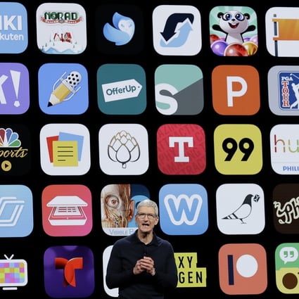 Apple CEO Tim Cook speaks during an announcement of new products at the Apple Worldwide Developers Conference in San Jose, California on June 4, 2018. Photo: AP