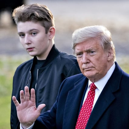 US President Donald Trump and first lady Melania have so far protected Barron from the spotlight. Photo: Bloomberg