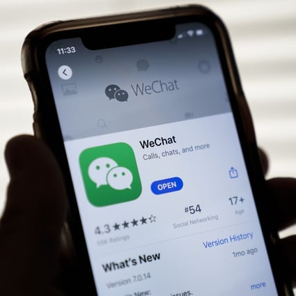 Trump’s executive order prohibits US nationals and firms from doing business with WeChat from mid-September WeChat app. Photo: Getty Images