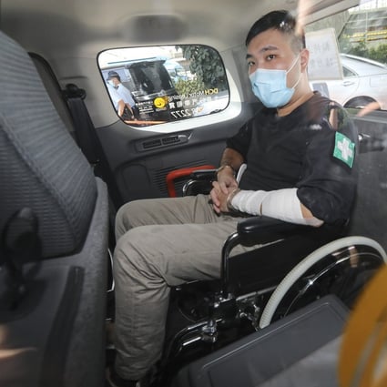 Tong Ying-kit heads to a court appearance last month at West Kowloon. Photo: Felix Wong