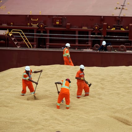Soybeans destined for China are loaded in Santos, Brazil. China’s soybean imports are expected to rise in the second half of this year. Photo: Reuters