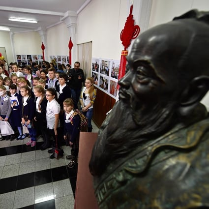 Students at a Confucius Institute in Vladivostok, Russia. Photo: Getty Images