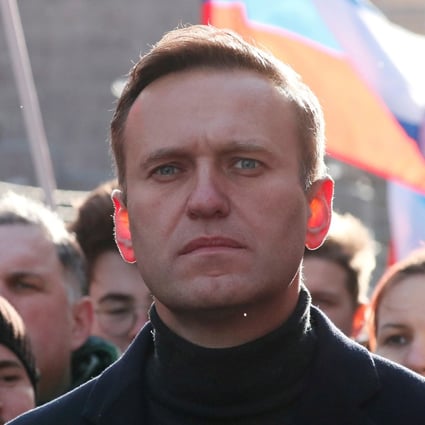 Russian opposition politician Alexei Navalny takes part in a rally in Moscow. Photo: Reuters