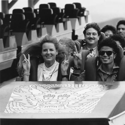 Michael Jackson taking a ride at Hong Kong’s Ocean Park in October 1987, on his one and only visit to ‘Asia’s World City’. Photo: SCMP